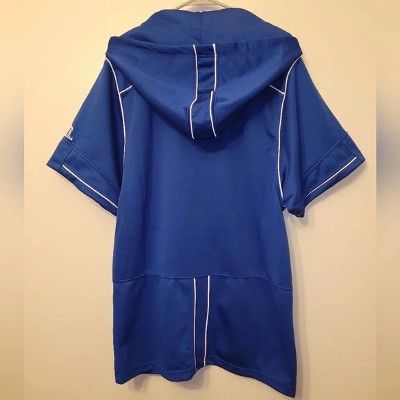 Vintage Russell Athletic Warm Up/Starter hooded short sleeve jacket - Picture 8 of 12